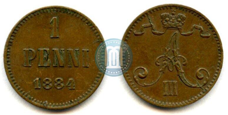 Picture 1 penni 1884 year  