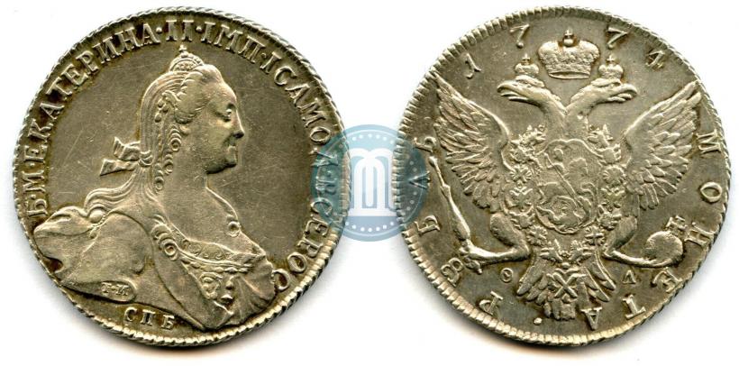 Picture 1 rouble 1774 year СПБ-ФЛ 