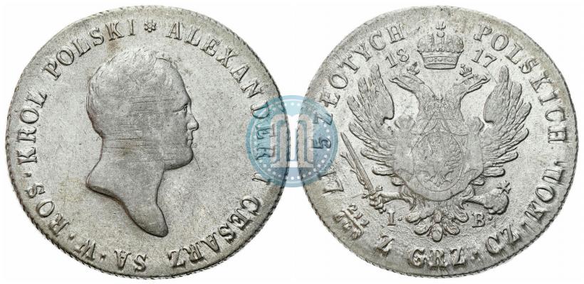 Picture 5 złotych 1817 year IB 