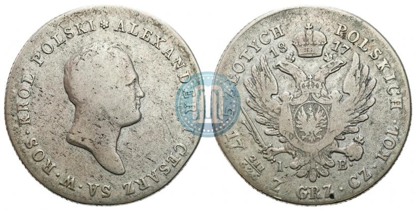 Picture 5 złotych 1817 year IB 