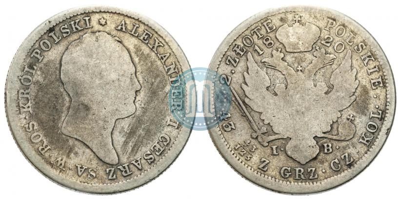 Picture 2 złote 1819 year IB 