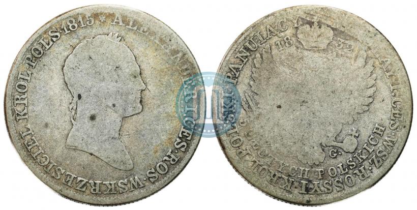 Picture 5 złotych 1832 year KG 