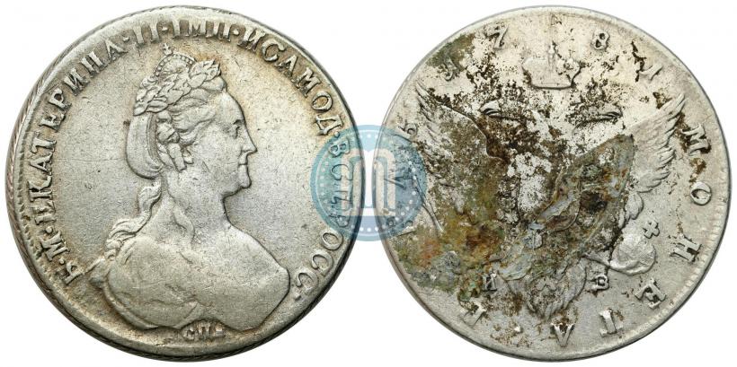 Фото 1 рубль 1781 года СПБ-ИЗ 