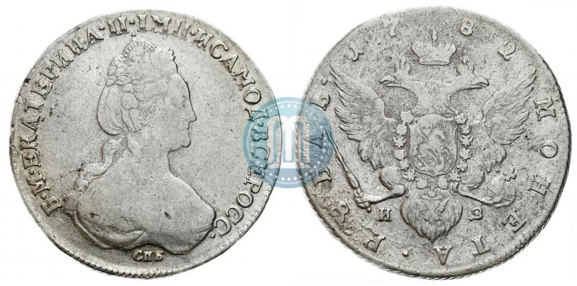 Фото 1 рубль 1782 года СПБ-ИЗ 