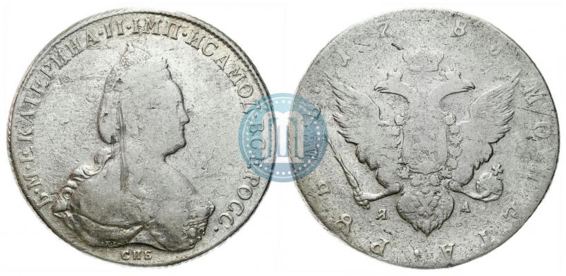 Picture 1 rouble 1786 year СПБ-ЯА 