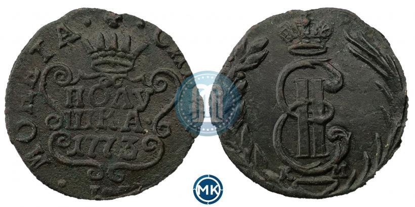 Фото Полушка 1773 года КМ 