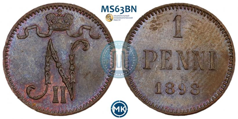 Picture 1 penni 1898 year  