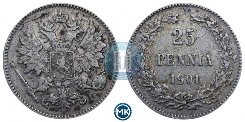 Picture 25 pennia 1901 year L 