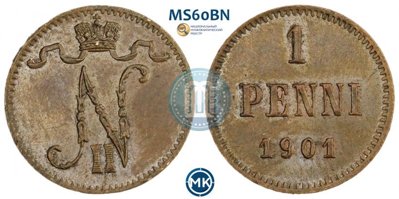 Picture 1 penni 1901 year  