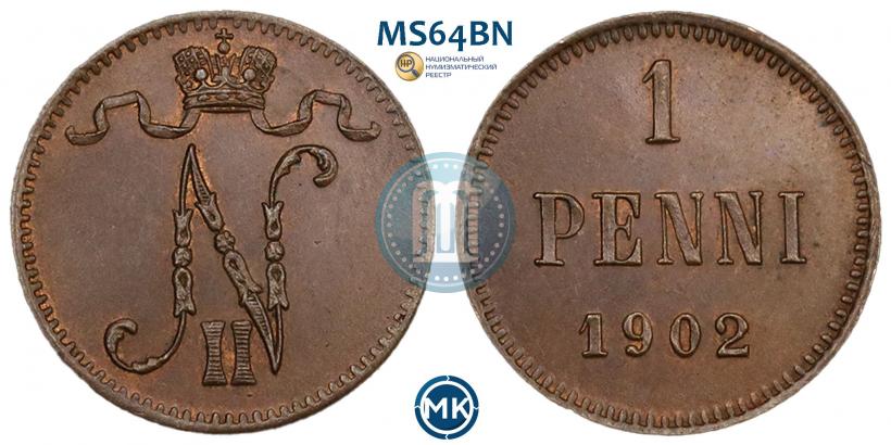 Picture 1 penni 1902 year  
