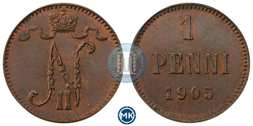 Picture 1 penni 1905 year  