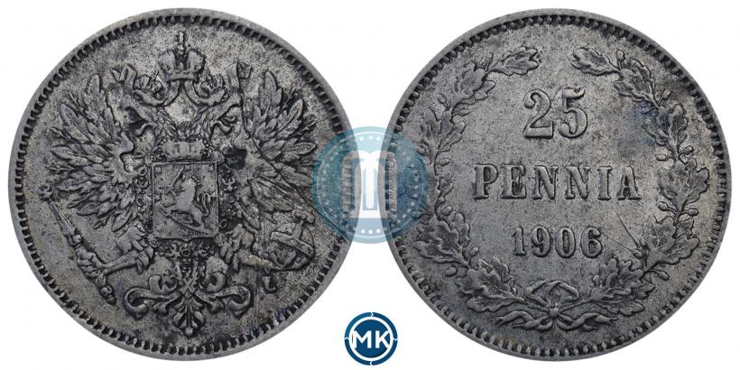 Picture 25 pennia 1906 year L 