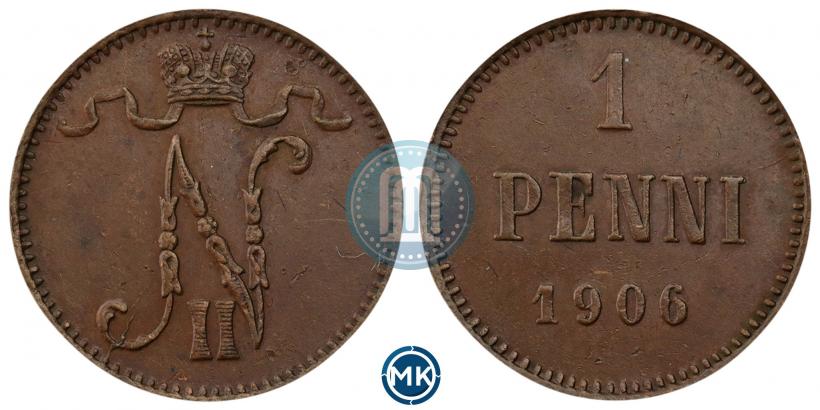Picture 1 penni 1906 year  