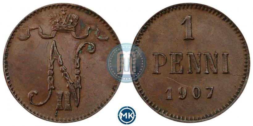 Picture 1 penni 1907 year  