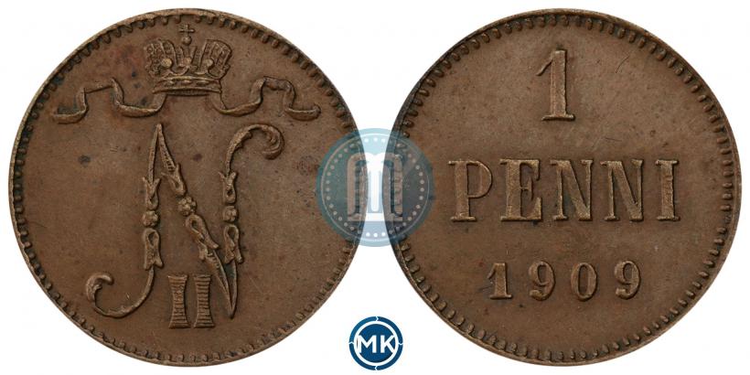 Picture 1 penni 1909 year  