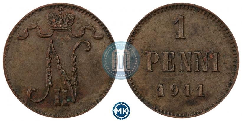 Picture 1 penni 1911 year  