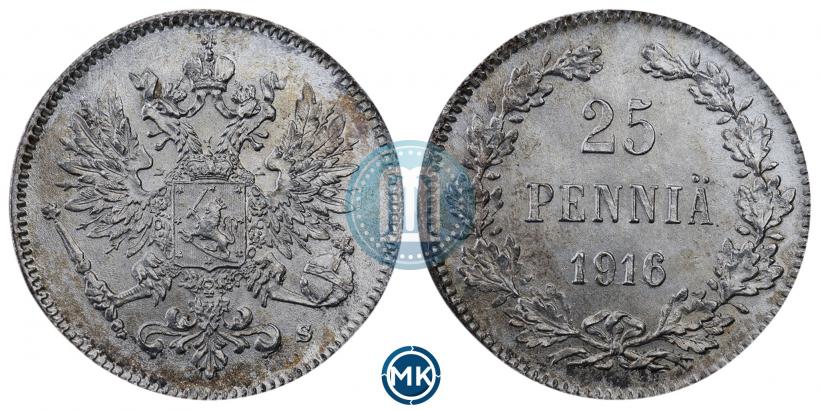 Picture 25 pennia 1916 year S 