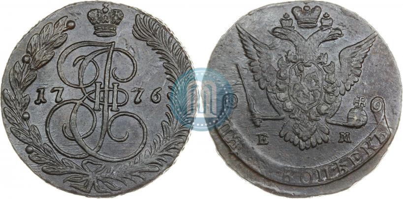 Picture 5 kopecks 1777 year ЕМ 