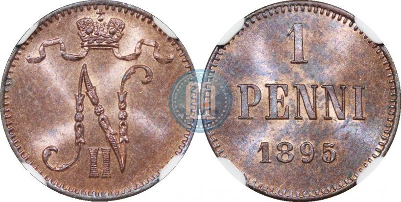Фото 1 пенни 1895 года  