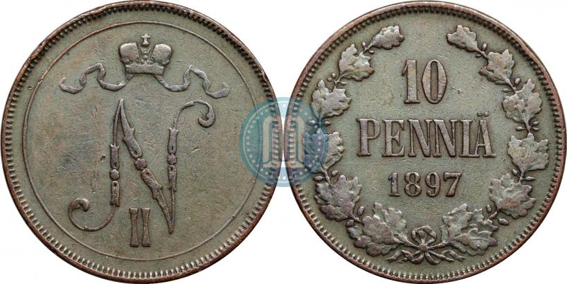 Фото 10 пенни 1897 года  