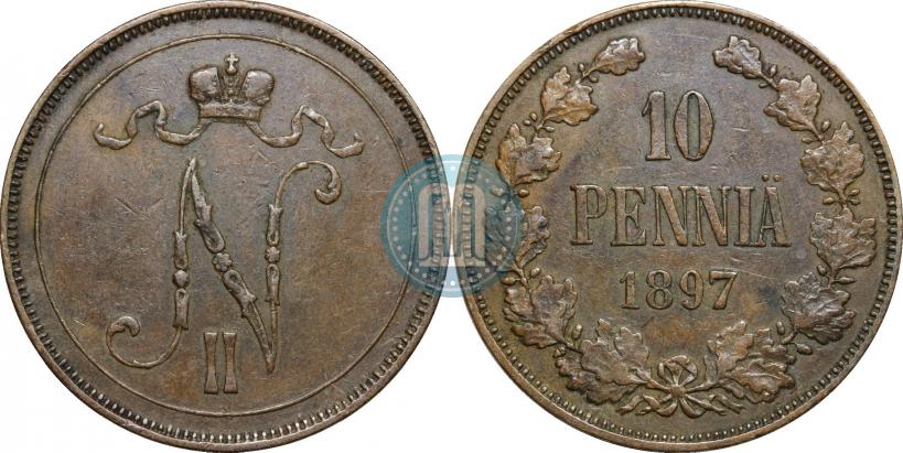 Фото 10 пенни 1897 года  