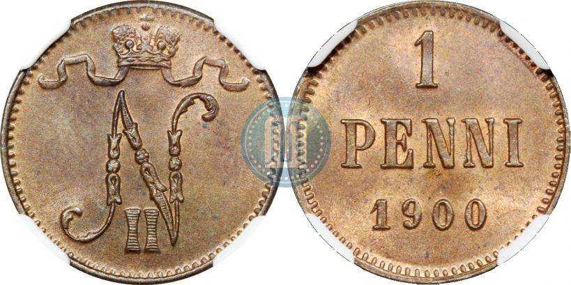Picture 1 penni 1900 year  