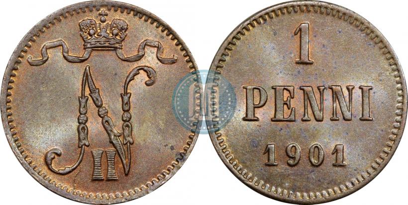Picture 1 penni 1901 year  