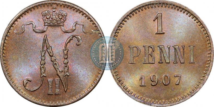 Фото 1 пенни 1907 года  