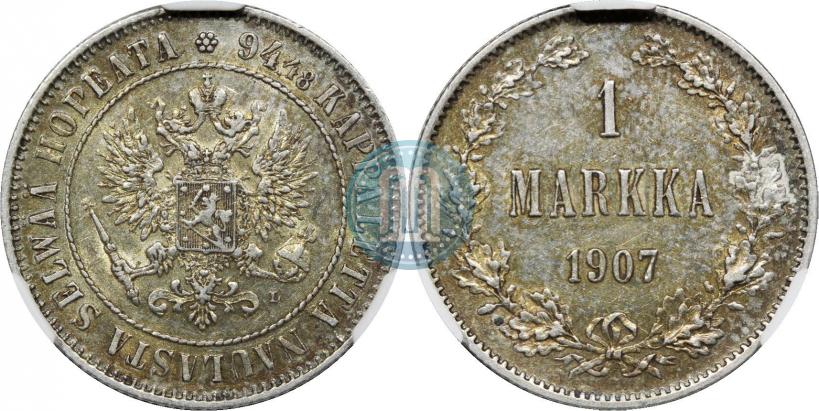 Picture 1 markka 1907 year L 