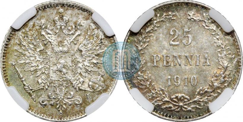 Фото 25 пенни 1910 года L 