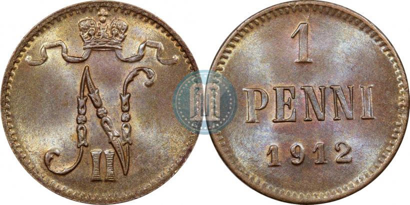 Фото 1 пенни 1912 года  