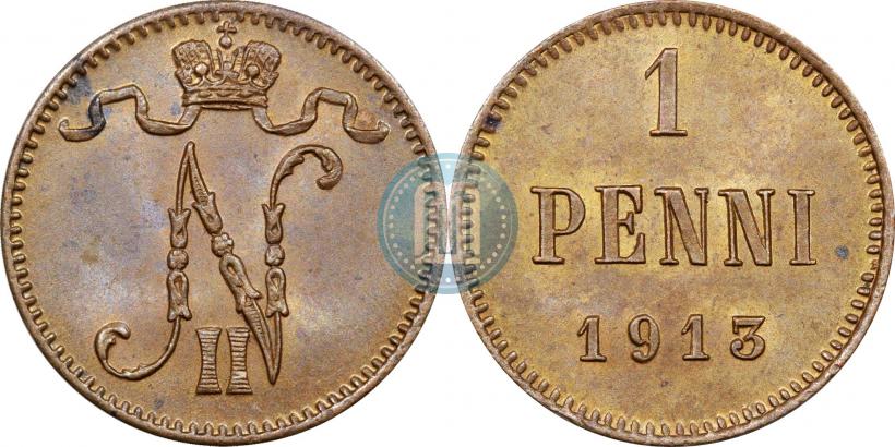 Picture 1 penni 1913 year  