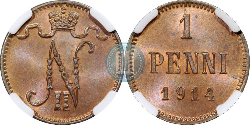 Фото 1 пенни 1914 года  