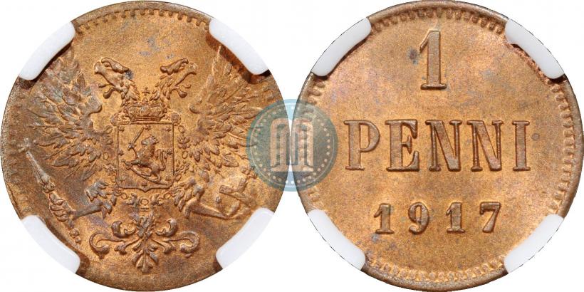 Фото 1 пенни 1917 года  