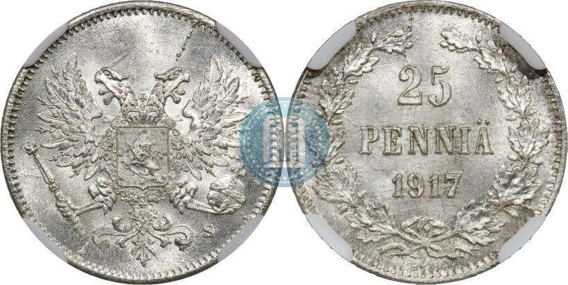Picture 25 pennia 1917 year S 