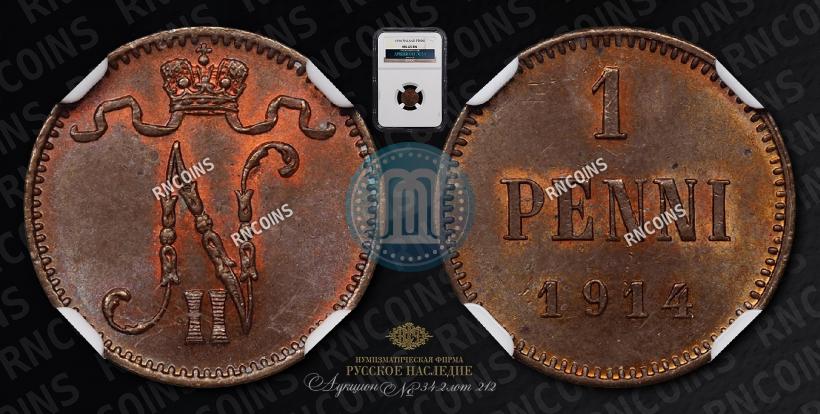 Фото 1 пенни 1914 года  