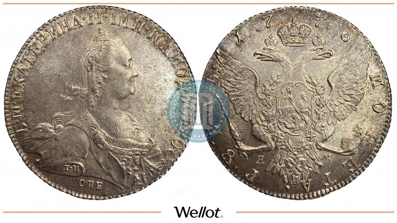 Picture 1 rouble 1776 year СПБ-ЯЧ 