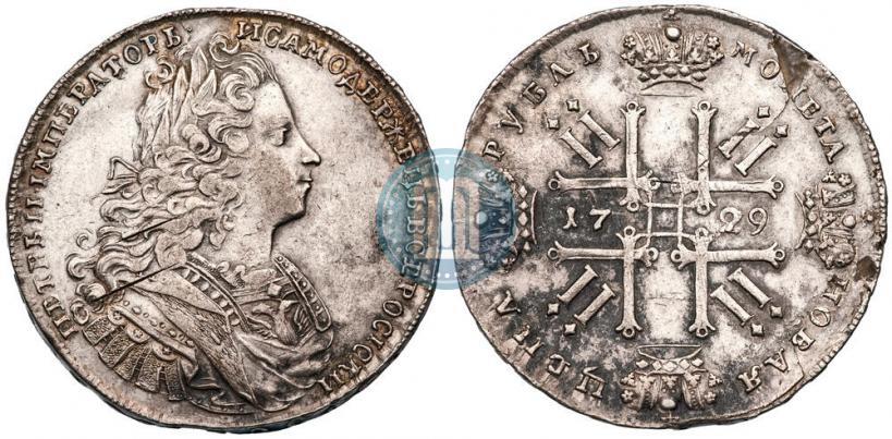 Picture 1 rouble 1729 year  "Type of 1727"