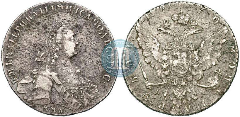 Фото 1 рубль 1770 года ММД-ДМ 