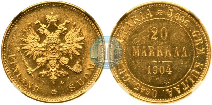 Picture 20 markkaa 1904 year L 