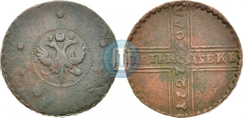 Picture 5 kopecks 1727 year НД 