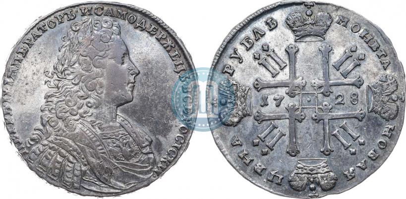 Picture 1 rouble 1728 year  "Type of 1728"