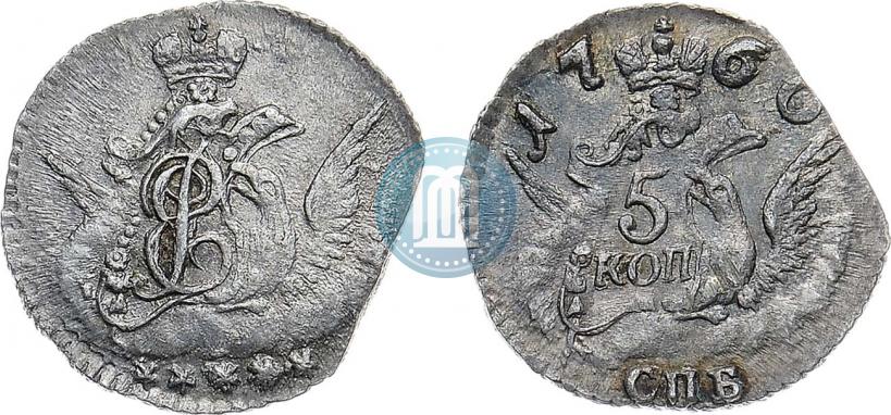 Picture 5 kopecks 1760 year СПБ 