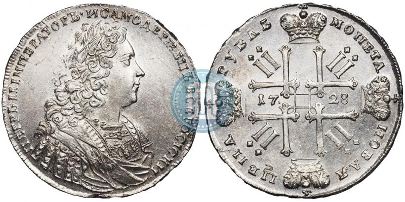 Picture 1 rouble 1728 year  "Type of 1728"