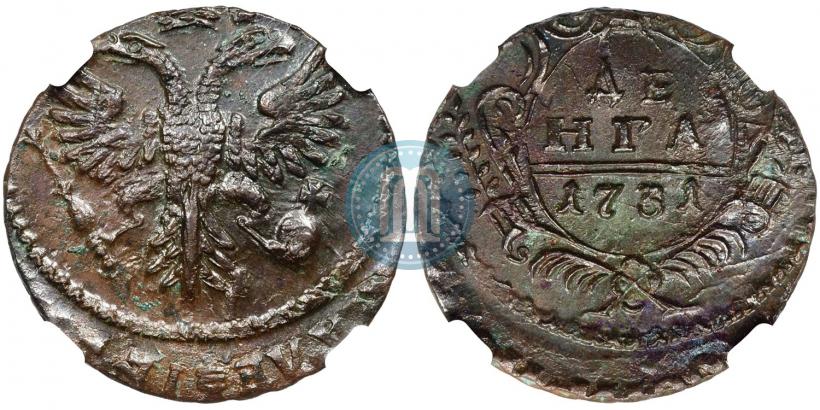 Фото Денга 1731 года  