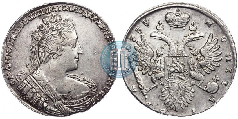 Picture 1 rouble 1733 year  