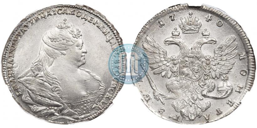 Picture 1 rouble 1740 year  "Moscow type"