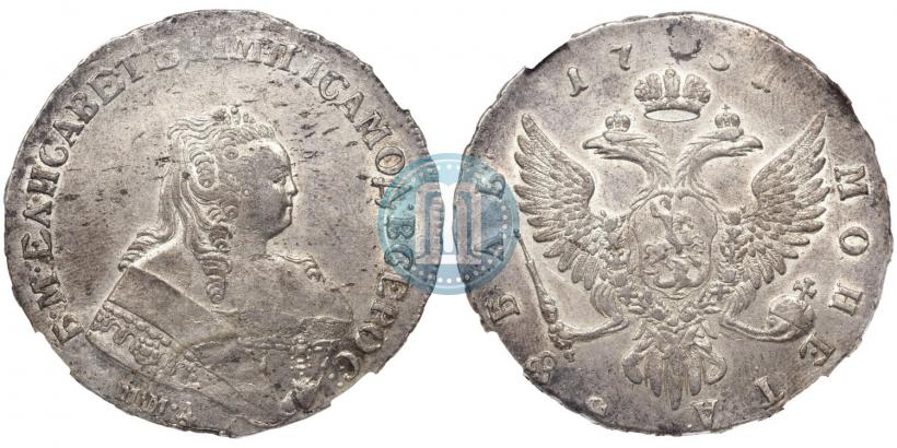 Picture 1 rouble 1751 year ММД 