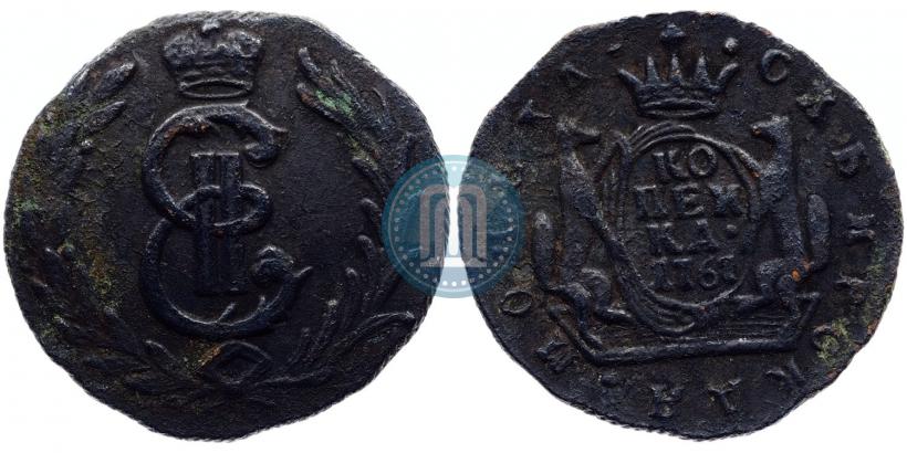 Picture 1 kopeck 1767 year  