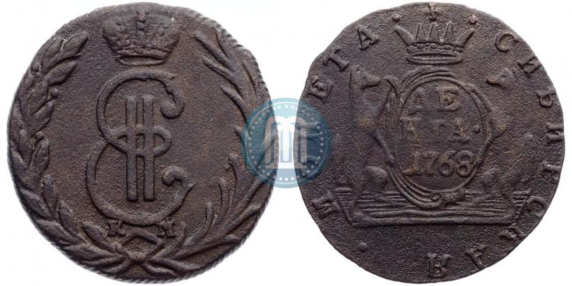 Фото Денга 1768 года КМ 